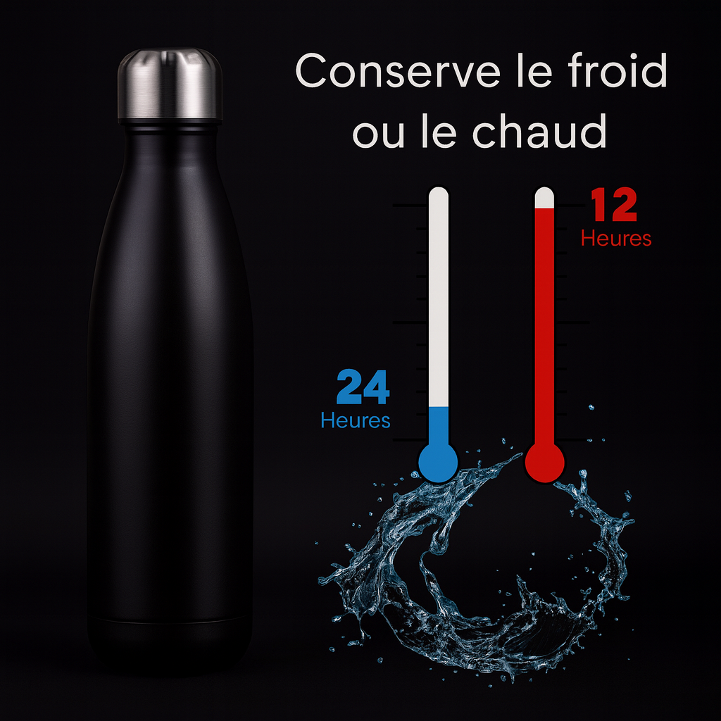 Gourde isotherme premium – Elégante, pratique et durable